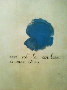 (Φωτ: Joan Miró, «Αυτό είναι ο χρώμα των ονείρων μου», 1925)
